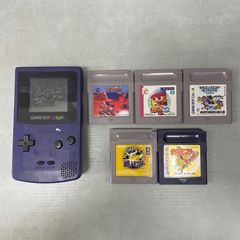 〈ジャンク品〉Nintendo GAME BOY COLOR ゲームボーイカラー　本体　ソフト5点つき