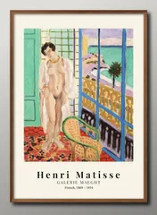 15815アンリ マティス マチス A3 サイズ ポスター アート おしゃれ 絵画 インテリア 北欧 イラスト マット紙 艶消し アートパネル 額 フレーム デザイン 壁掛け ギフト 新築祝い ディスプレイ