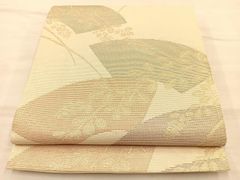 夏袋帯】大胆な萩の葉が映える◇ふんわりレトロ Obi/Vintage - メルカリ