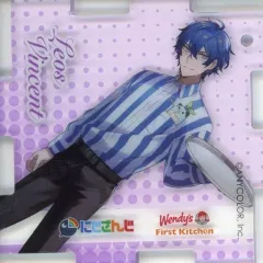 【中古】アクリルスタンド・アクリルパネル レオス・ヴィンセント(等身) アクリルプレート 第1弾 「バーチャルYouTuber にじさんじ×ウェンディーズ・ファーストキッチン2022」 第1弾 にじさんじポテト注文特典