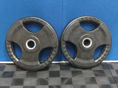 【中古】［BODY MAKER］オリンピックラバープレート5kg（ペア）