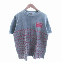 バンズ VANS OFF THE WALL Tシャツ カットソー 半袖 シングルステッチ プリント グレー L