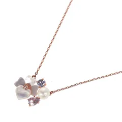 良好 Kate spade ケイトスペード  ネックレス   ピンクゴールドカラー シェル カラーストーン レディース フラワーモチーフ　240001146209