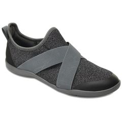 クロックス crocs レディース スリッポン 204887 スウィフトウォーター クロスストラップ スタティック コンフォートシューズ  スレイトグレー 靴（MA002）
