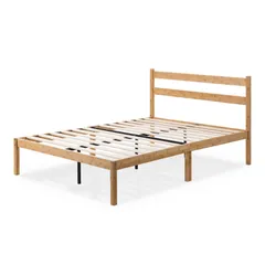 ZINUS 竹製 ベッドフレーム セミダブル メタル&Bamboo すのこ 静音 ベッド下収納 耐久性 通気性 頑丈 スチール | ベッド 組み立て簡単 工具付き ジヌス