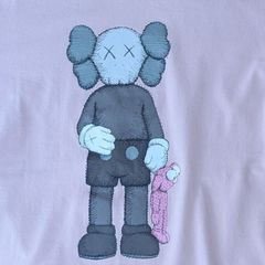 ユニクロ　カウズ　tシャツ　コラボ　第６弾　2019年　ピンク　UNIQLO　KAWS　コンパニオン　COMPANION