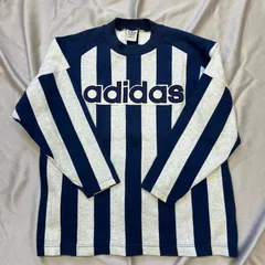 adidas アディダス　スウェット　トレーナー　ストライプ　Mサイズ　Lサイズ　ネイビー　グレー
