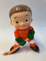 超希少 三井銀行 貯金箱 バトンちゃん ホームラン坊や ソフビ 人形 25cm 超希少 三井銀行 貯金箱 バトンちゃん ホームラン坊や ソフビ