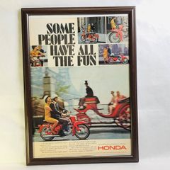『 ホンダ HONDA』ビンテージ広告　60年代　フレーム付ポスター　当時物　⑤