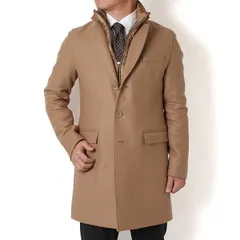 25AWモデル ヘルノ HERNO メンズ ウールメルトン 中綿 チェスターコート【ベージュ】 CA000202U 33432R 2150/【2025-26AW】m-outer