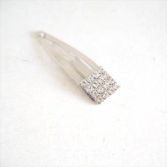 Ouca（ウーサ）ヘアクリップ／スクエアビジューモチーフヘアクリップ