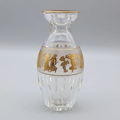 ヴァルサンランベール Val Saint Lambert ダンスデフローラ 金彩 花器 1950年代頃