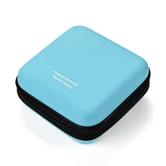 【特価商品】LIOVODE 48枚収納 CDケースポータブルEVA blu-ray ディスク収納ケース 大容量 DVD/VCD 収納 (48枚 スカイブルー 48)