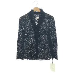 49AV.Junko shimada ジュンコシマダ 総レースフリルカーディガン サイズ:38 ジャケット/羽織り/定価3万    ブラック レディース / 240001157387