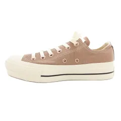 コンバース CONVERSE オールスター ALL STAR PLTS PG OX ローカットスニーカー 厚底シューズ 23.5cm ピンクベージュ 5SD571 /GV