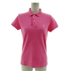ラルフローレン RALPH LAUREN ポロシャツ THE SKINNY POLO ポニー刺繍 半袖 コットン ピンク M