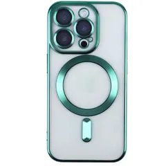iPhone16 Pro ケース メタリック カメラカバーケース 【Color】グリーン