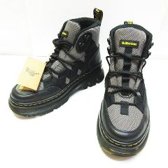 ※● 試着のみ Dr.Martens ドクターマーチン BOURY 27864002 ブーツ 8ホール ミリタリー コンバットブーツ メンズ(US7) レディース(US8) 25cm相当 ブラック 黒 シューズ 靴 ユニセックス E33MF ★3898