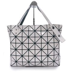 バオバオ  ルーセント プリズム トートバッグ Issey miyake BB1-AG053 ホワイト ポリウレタン BAOBAO