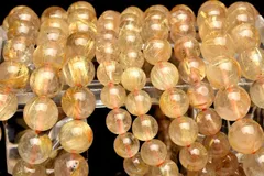 ゴールデンタイチンルチルクォーツ　7mm　ブレスレット 1個売り パワーストーン 天然石 _BG4888-7