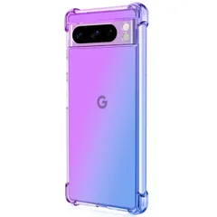 Google Pixel 8 Pro ケース ピクセル8プロ  グラデーション耐衝撃 ソフト ケース 【Color】 パープル・ブルーのサムネイル