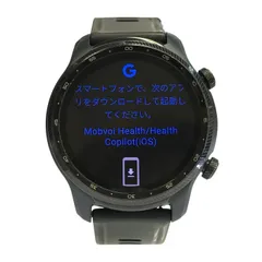 TicWatch Pro 3 Ultra GPS スマートウォッチ Shadow Black 充電式 Wear OS by Google ゴムバンド ランニング 登山 WH12018 中古 T1
