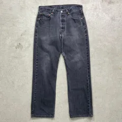 501 リーバイス ユーロ ブラックデニム W34 美品 EURO Levis 501 Black Denim Deadstock W32 L30 - jam-clothing