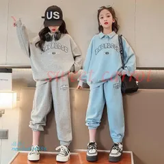 ジャージ 上下セット 子供服 長袖 お洒落 Ｔシャツ セットアップ 2023 スポーツウェア パンツセット キッズ カジュアル 女の子 スウェット xzjhonk#