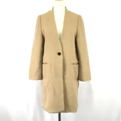 ナノユニバース/nano・universe★ノーカラーコート【レディースF/ベージュ/beige】Coat/Jacket/Jumper◆mBH603<sale>