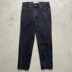 00年代 GAP オールドギャップ ブラックデニムパンツ easy fit テーパード メンズW36 