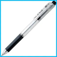 【新着商品】0.5mm黒 ドットイーボール 5本 油性ボールペン パック ぺんてる XBK125-A