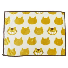 となりのトトロ ひざ掛け毛布 マイヤーブランケット ネコバスシルエット スタジオジブリ 丸眞 ウォーマー雑貨 防寒用品 キャラクター グッズ 