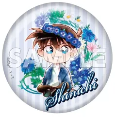 【中古】バッジ・ビンズ 工藤新一 「名探偵コナン トレーディング缶バッジ デフォルメ 花冠-flow in the wind-」 アニメイトガールズフェスティバル2024グッズ