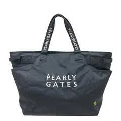 PEARLY GATES ビッグトートバッグ　ゴルフ場柄　風景柄　未使用品 PEARLY GATES パーリーゲイツ ビッグトートバッグ レッド×黒