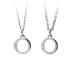 [Petit Jewel YU-NA] ペアネックレス 2個セット ステンレス 316L メンズ レディース カップル プレゼント 記念日 クリスマス シークレットハート