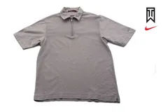 【中古】ナイキゴルフ｜Nike｜タイガーウッズコレクション｜ハーフジップ半袖ポロシャツ｜TIGER WOODS COLLECTION｜M