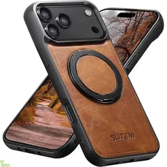 JCGOOD iPhone 17 Pro Max ケース MagSafe対応 背面隠し収納式リング付き スタンド機能 360度回転横縦両角度調整 落下防止 いphone17promax ケース ワイヤレス充電対応 車載ホルダー アイフォン17プロ マ