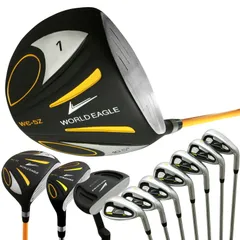 フォロー割実施中！(公式)ワールドイーグル WE 5Z-BLACK メンズ クラブセット 【右利き用】 バッグなし