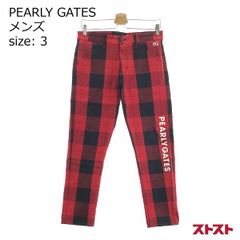 PEARLY GATES パンツ & キャップ 赤×黒 Size4 美品 - メルカリ