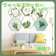 ウォールステッカー植物3壁紙シールおしゃれ北欧風部屋飾りDIYインテイリア防水PVC素材剥がせる賃貸子供部屋リビング玄関ウォールペーパーのサムネイル