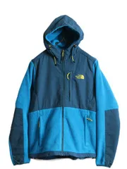 【お得なクーポン配布中!】 ノースフェイス フード付き デナリ ジャケット レディース M / 古着 The North Face フリース ブルゾン パーカー ジャンパー 2トーン 青 紺
