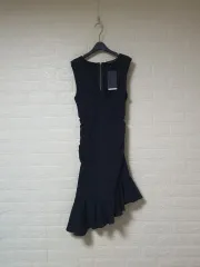 新品 ジャラウムン ZARA シャーリング アシンメトリー ワンピース サイズ S