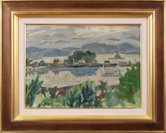 中村善策 『小樽』 油彩画 - 北海道画廊