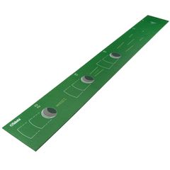 【迅速発送】Tabata(タバタ) ゴルフ パターマット 2.5ｍ フラット ホールカップをリアルに再現 自由に配置できるストッパー付き 練習方法アレンジできる 実戦に近い フォーミング素材 芝抜けの心配がない 室内練習 ゴルフ練習 初心者 上級者 フラットパ