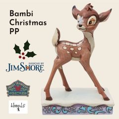 ジムショア ディズニー バンビ クリスマス 大人 向け グッズ フィギュア アンティーク Bambi Christmas PP ディズニートラディション JIM SHORE 正規輸入品 プレゼント ギフト