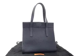 ■新品■未使用■ MAISON TAKUYA メゾン タクヤ レザー トートバッグ ハンドバッグ レディース メンズ ネイビー系 FH1214