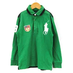 ポロ・ラルフローレン 長袖ポロシャツ ビッグポニーロゴ トップス キッズ 男の子用 122      サイズ グリーン POLO RALPH LAUREN 【中古】