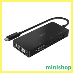 【人気商品】Belkin USB-C to HDMI + VGA +DVI + DISPLAYPORT 4 in 1 映像用入力端子 変換アダプタ iPad/iPad Pro/iPad mini/MacBook/MacBook Pro/MacBook Air/