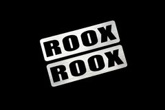 EE-721-2 ROOX 銀黒 アクリル2層 ステッカー 日産 ルークス ML21S B45A B44A 前期 後期 モデリスタ 2枚1セット