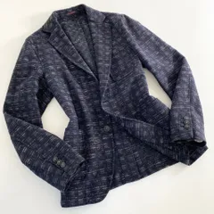 53a31 イタリア製 THE GIGI ザジジ テーラードジャケット サマージャケット ブレザー 46 ブルー メンズ 紳士服 ナポリのサムネイル
